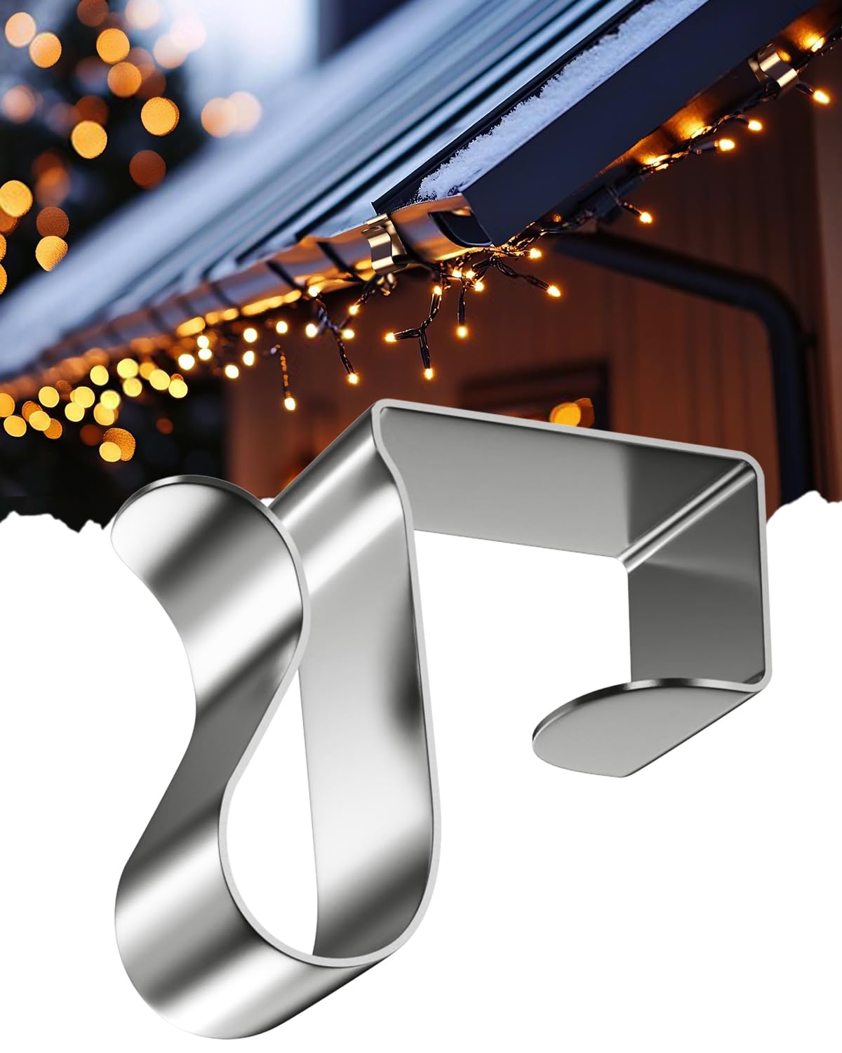 HASTHIP® 50PCS Christmas Light Clips for External String Lights - Rainproof Drainage Slot Clips are Suitable for Christmas, Halloween Seasonal Rope mini Decorative Lights HASTHIP® 50PCS Christmas Light Clips for External String Lights - Rainproof Drainage Slot Clips are Suitable for Christmas, Halloween Seasonal Rope mini Decorative Lights